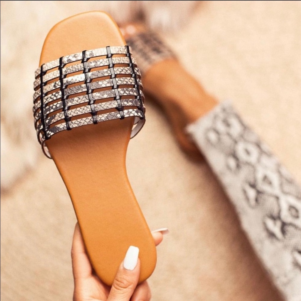 NEW Snake Print Sandal